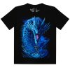 Sárkány kék  -  Férfi / Unisex Fantasy Póló -2XL