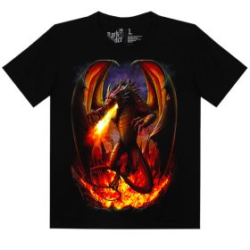 Sárkány tüzes  -  Férfi / Unisex Fantasy Póló -S