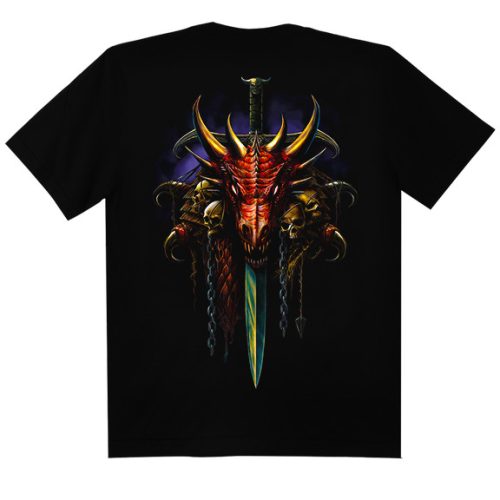 Sárkány Tüzes  - Gyerek Fantasy Póló -XL