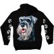 Schnauzer  kutyás - Férfi / Unisex Pamut Pulóver