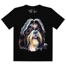 Shih tzu kutyás - Férfi / Unisex Pamut Póló -S