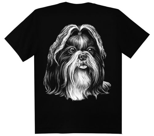 Shih tzu kutyás - Gyerek Pamut Póló -XL