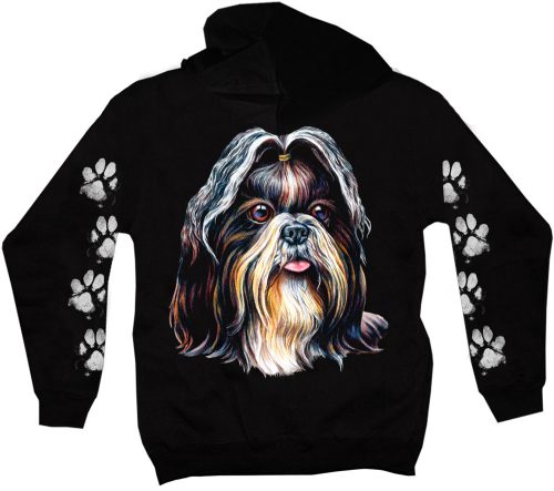 Shih tzu kutyás - Férfi / Unisex Pamut Pulóver