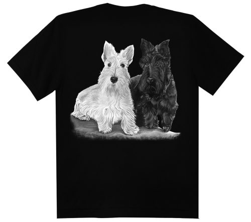 Skót terrier kutyás - Gyerek Pamut Póló -2XL