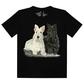 Skót terrier kutyás - Gyerek Pamut Póló -S