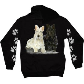 Skót terrier kutyás - Férfi / Unisex Pamut Pulóver