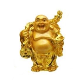Buddha Arany színű Szerencsehozó szobor 7/2