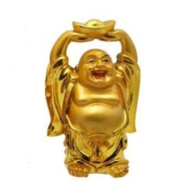 Buddha Arany színű Szerencsehozó szobor 7/3