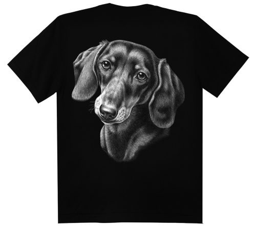 Tacskó  kutyás - Férfi / Unisex Pamut Póló -L