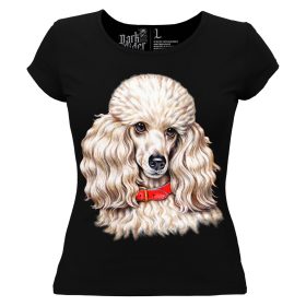 Uszkár kutyás - Női Pamut Póló -XS