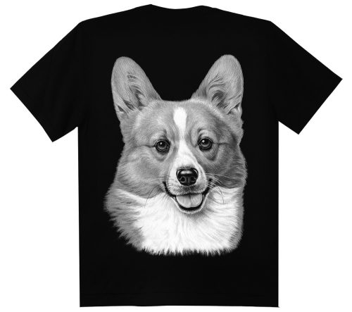 Welsh corgi kutyás - Férfi / Unisex Pamut Póló -2XL