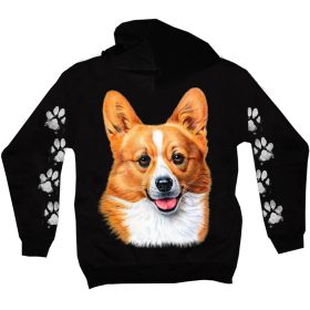 Welsh corgi kutyás - Férfi / Unisex Pamut Pulóver