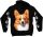 Welsh corgi kutyás - Férfi / Unisex Pamut Pulóver