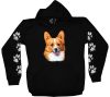 Welsh corgi kutyás - Férfi / Unisex Pamut Pulóver