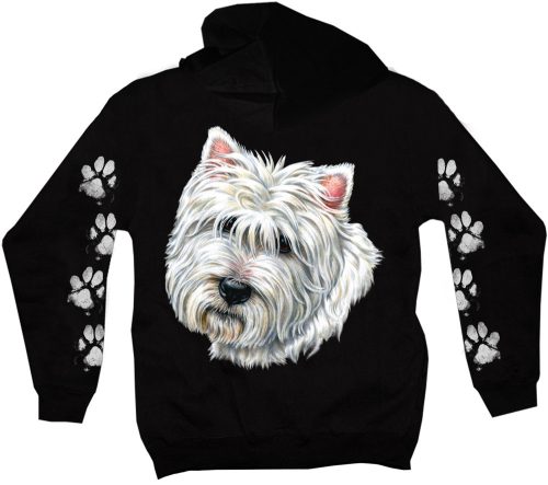 Westie  kutyás - Férfi / Unisex Pamut Pulóver