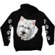 Westie  kutyás - Férfi / Unisex Pamut Pulóver