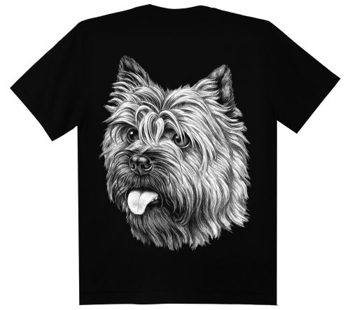 Yorkshire terrier kutyás - Férfi / Unisex Pamut Póló -XL