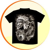 Indiános - Farkasos Pólók