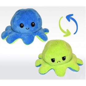 Plüss Hangulat Polip Kifordítható Kék Zöld