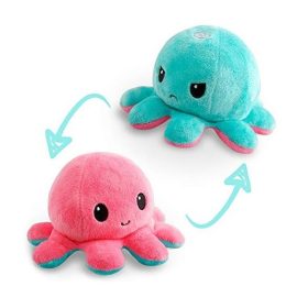Plüss Hangulat Polip Kifordítható Türkizkék-Rózsaszín