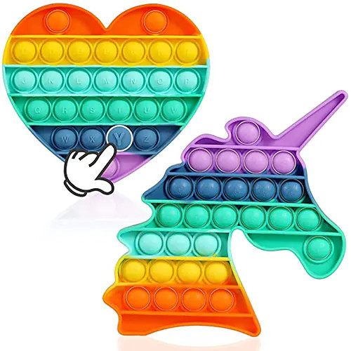 Pop It Fidget anti-stressz játék Szív Kicsi